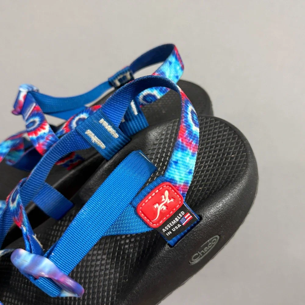 Chaco Sandals Men 13 Blue Tie Dye Z/1 Classic Sport Strappy Assembled in USA